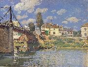 Alfred Sisley Bridge at Villeneuve la Garenne. oil painting